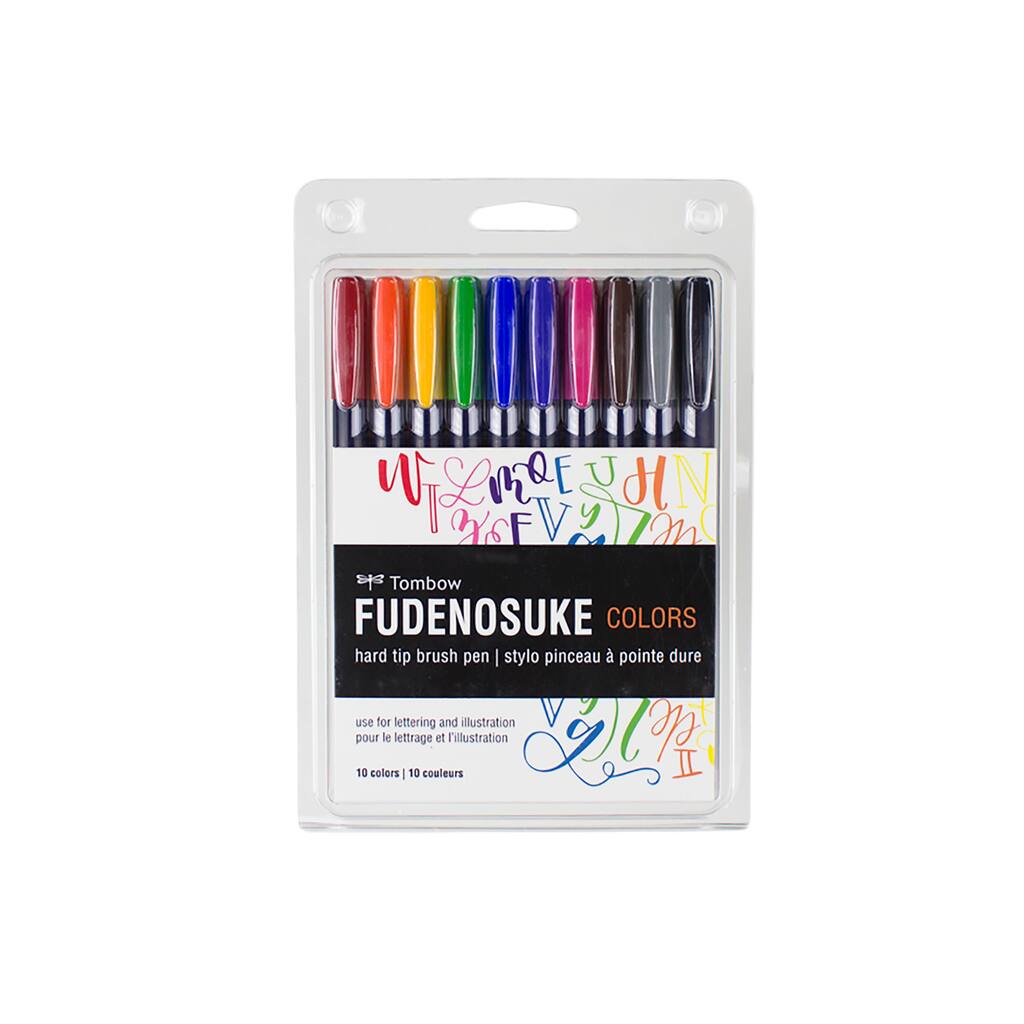 .. Tombow Fudenosuke Brush Pen GCD-111 112 x3 Hard Type & Soft Type Eaah 3 Pens Total 6 Pens Arts Value set With Our Shop Original Product Description